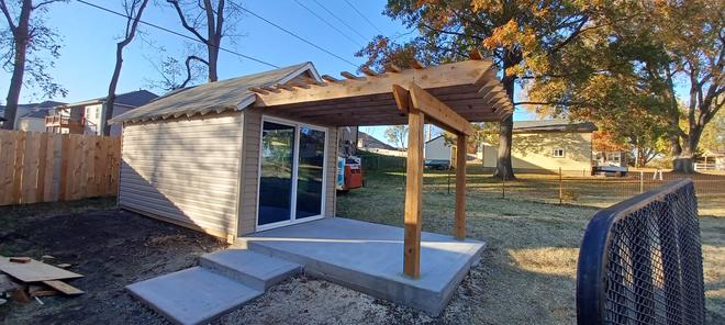 Chicken coup turned into garden shed